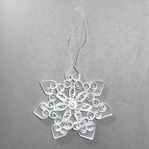 Ornate Curled Paper Snowflake Ornament